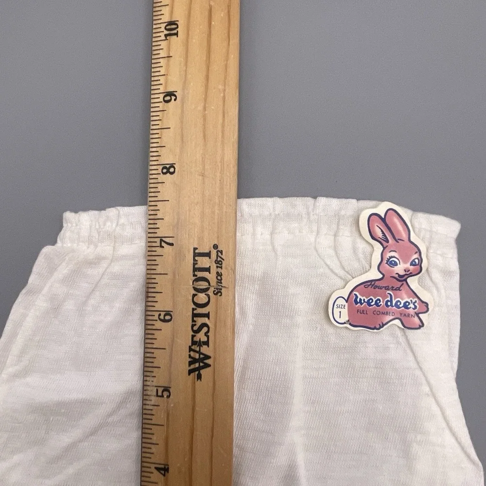 (3) Vtg Toddler Girl Soft Cotton Briefs‎ Panties Underwear Sz 1 Wee Dee's RARE
